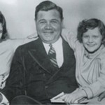 Babe Ruth With His Family